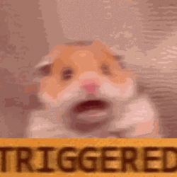 Vibrating Triggered Golden Hamster GIF