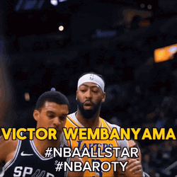 Victor Wembanyama Against Anthony Davis GIF