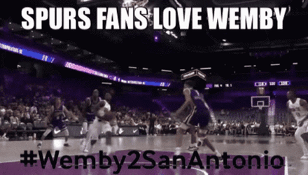 Victor Wembanyama Blocks Scoot Henderson GIF