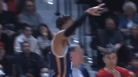 Victor Wembanyama Chest Bump With James GIF