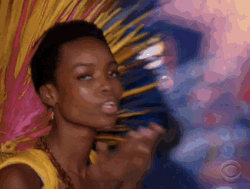 Victoria Secret Black Model GIF