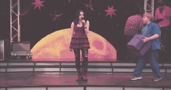 Victorious Elizabeth Gillies Singing On Stage GIF