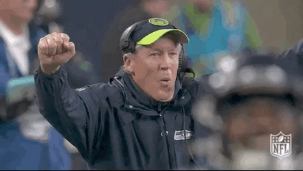 Victorious Face Seattle Seahawks Head Coach  GIF