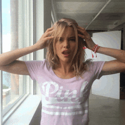 Victorria Secret Pink Face Pulls GIF