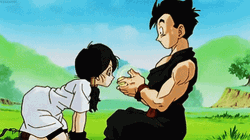 Videl With Gohan GIF