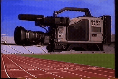 Video Camera Recording Track And Field Event GIF