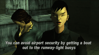 Video Game Avoid Airport Security By Boat GIF