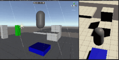Video Game Blue Box Foreground Green Box Background GIF