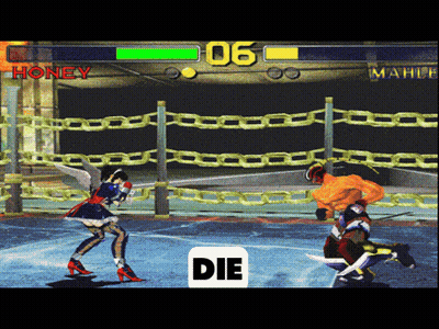 Video Game Boxing Match Between Honey And Mahle GIF