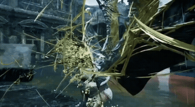 Video Game Character Attacked By Giant Spider GIF