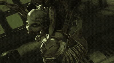 Video Game Character Attacked By Monster Saying Your Argument GIF