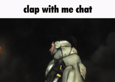 Video Game Character Clap With Me Chat GIF
