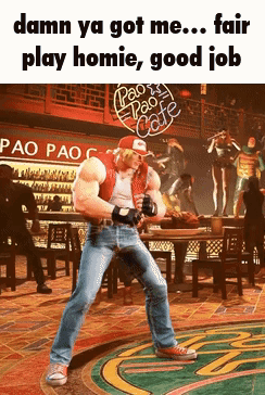 Video Game Character Dancing In Front Of Pao Pao Cafe Sign GIF