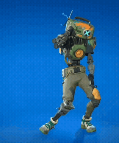 Video Game Character Dancing With Boombox On Head GIF