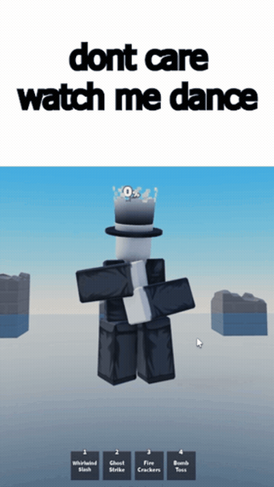Video Game Character Dancing With Top Hat GIF