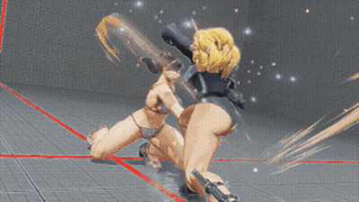 Video Game Character Doing Handstand On Another GIF