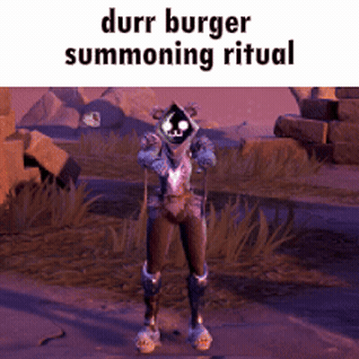 Video Game Character Durr Burger Summoning Ritual GIF