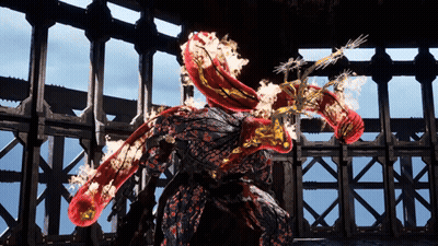 Video Game Character Flaming Arms And Legs GIF