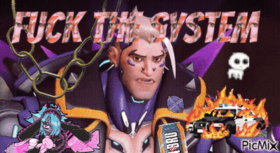 Video Game Character Fuck The System GIF