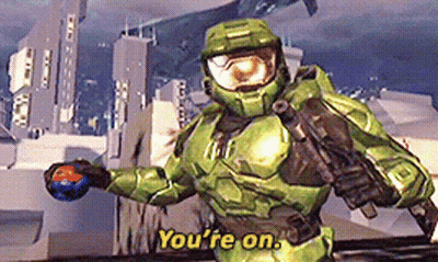 Video Game Character Holding Ball You're On GIF