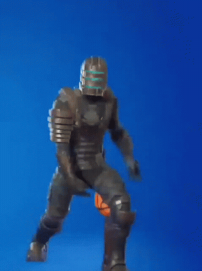 Video Game Character Holding Basketball GIF