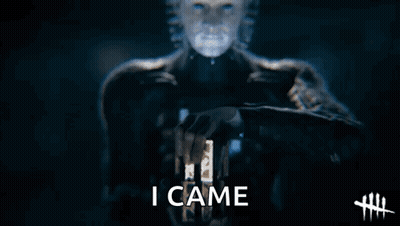 Video Game Character Holding Blue Light Says I Came GIF