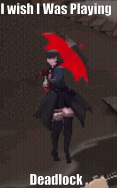 Video Game Character Holding Gun Saying I Wish I Was Playing Deadlock GIF