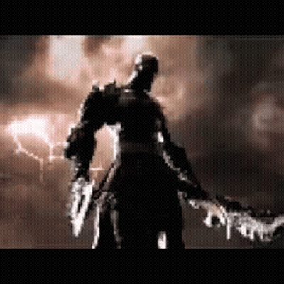 Video Game Character Holding Sword GIF