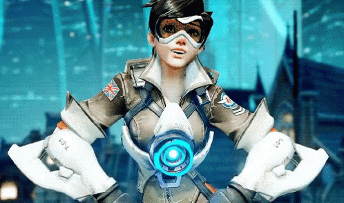 Video Game Character In British Flag Jacket And Gloves GIF