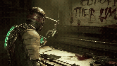 Video Game Character In Front Of Wall Saying Cut Off Their Lives GIF