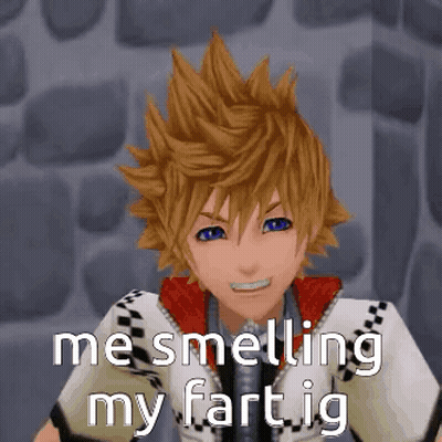 Video Game Character Me Smelling My Fertig GIF
