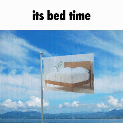 Video Game Character 'Mom Said Bedtime' In Front Of Fire GIF