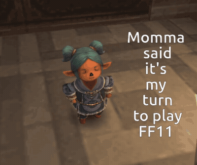 Video Game Character Momma Said It's My Turn To Play FF11 GIF