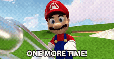 Video Game Character One More Time Holding Golf Club GIF