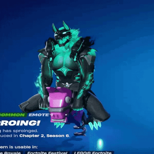 Video Game Character Riding Purple Horse Common Emote 1 GIF