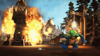 Video Game Character Running In Front Of Burning Building Je GIF