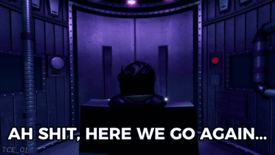 Video Game Character Saying Ah Shit Here We Go Again GIF