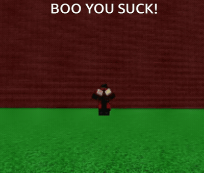 Video Game Character Saying Boo You Suck GIF