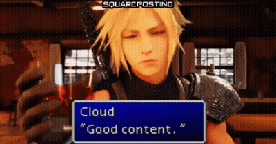 Video Game Character Saying Cloud Good Content GIF