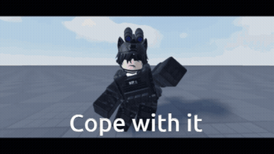 Video Game Character Saying Cope With It GIF