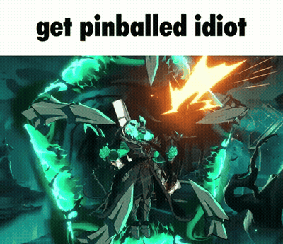 Video Game Character Saying Get Pinballed Idiot GIF