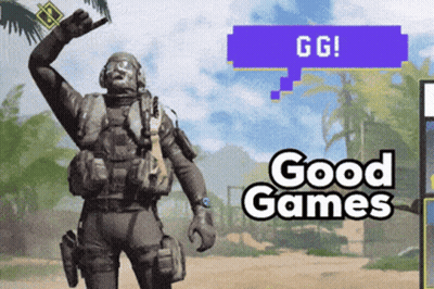 Video Game Character Saying Good Games GIF