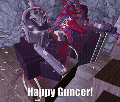 Video Game Character Saying Happy Guncer GIF