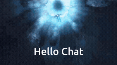 Video Game Character Saying Hello Chat GIF