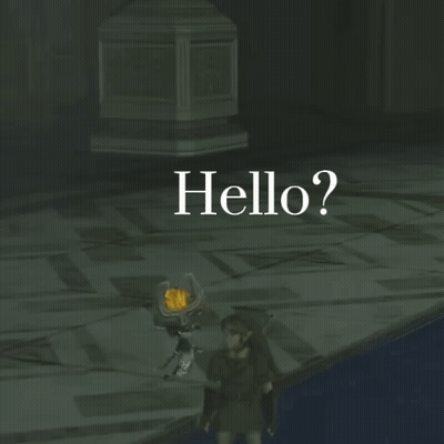Video Game Character Saying Hello With Sword GIF