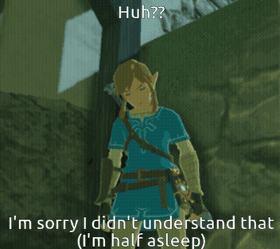 Video Game Character Saying Huh Sorry Didn't Understand GIF