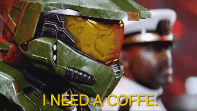 Video Game Character Saying I Need Coffee GIF