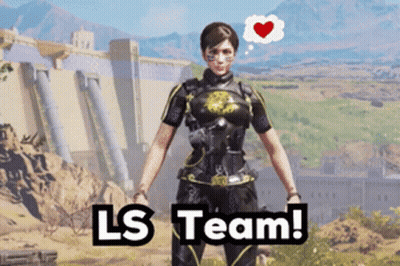 Video Game Character Saying LS Team GIF