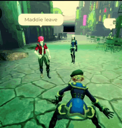 Video Game Character Saying Maddie Leave GIF