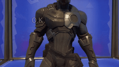 Video Game Character Saying OK On Blue Background GIF